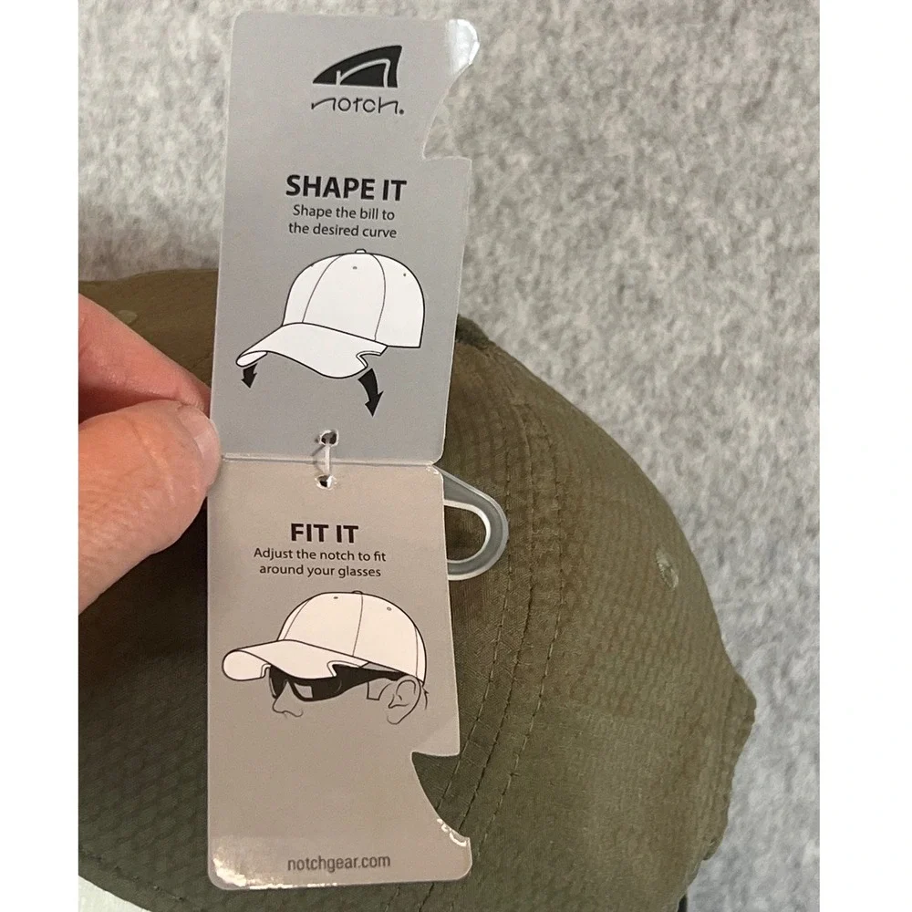 Notch Gear Hat Unisex Olive Drab Green NWT Sunglass Notch Athlete Blank XS